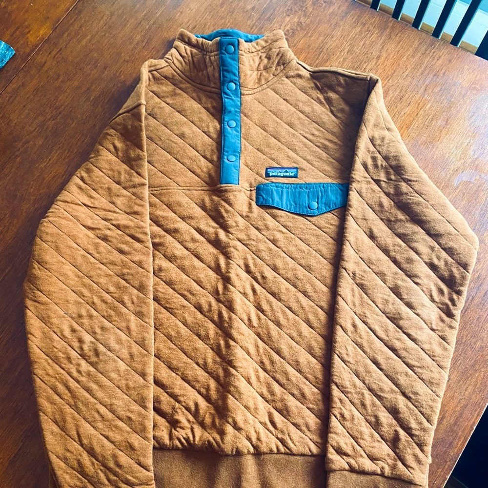 Patagonia Men's Organic Cotton Quilt Snap-T® Pullover - Brown, Medium